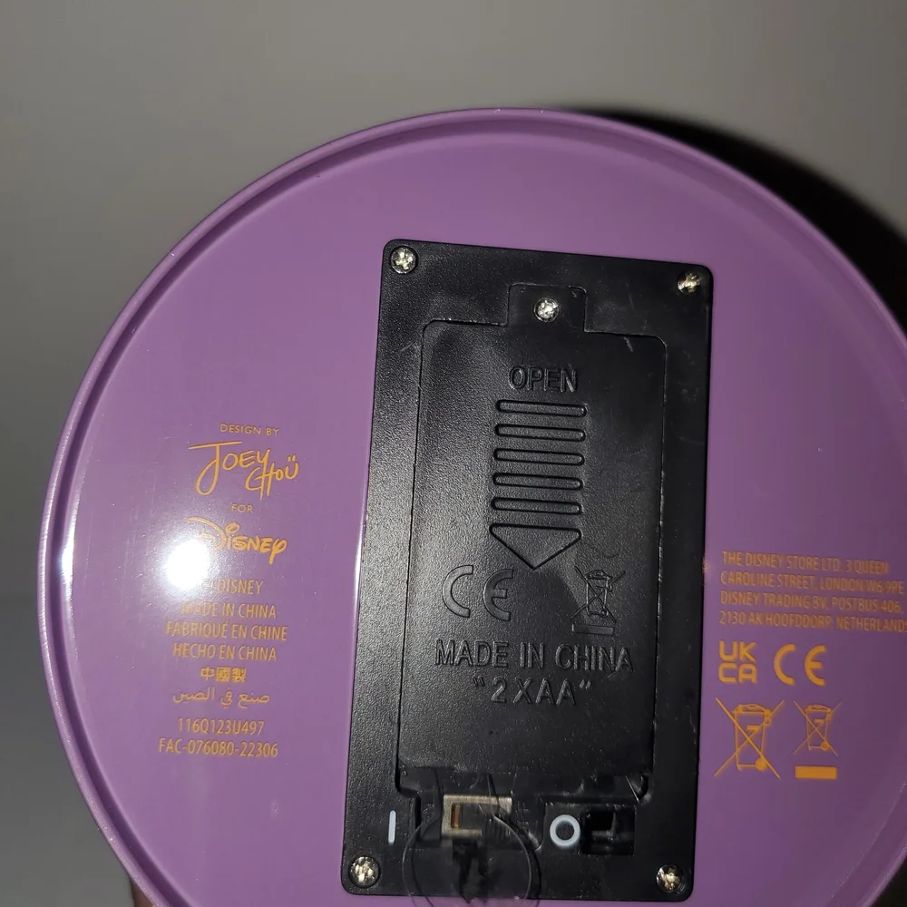 Disney Purple Party Lantern with Fireworks and Castle Design